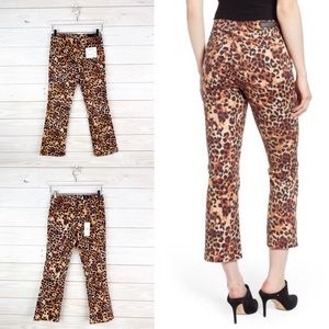AG Adriano Goldschmied Jeans Jodi Crop Leopard 26